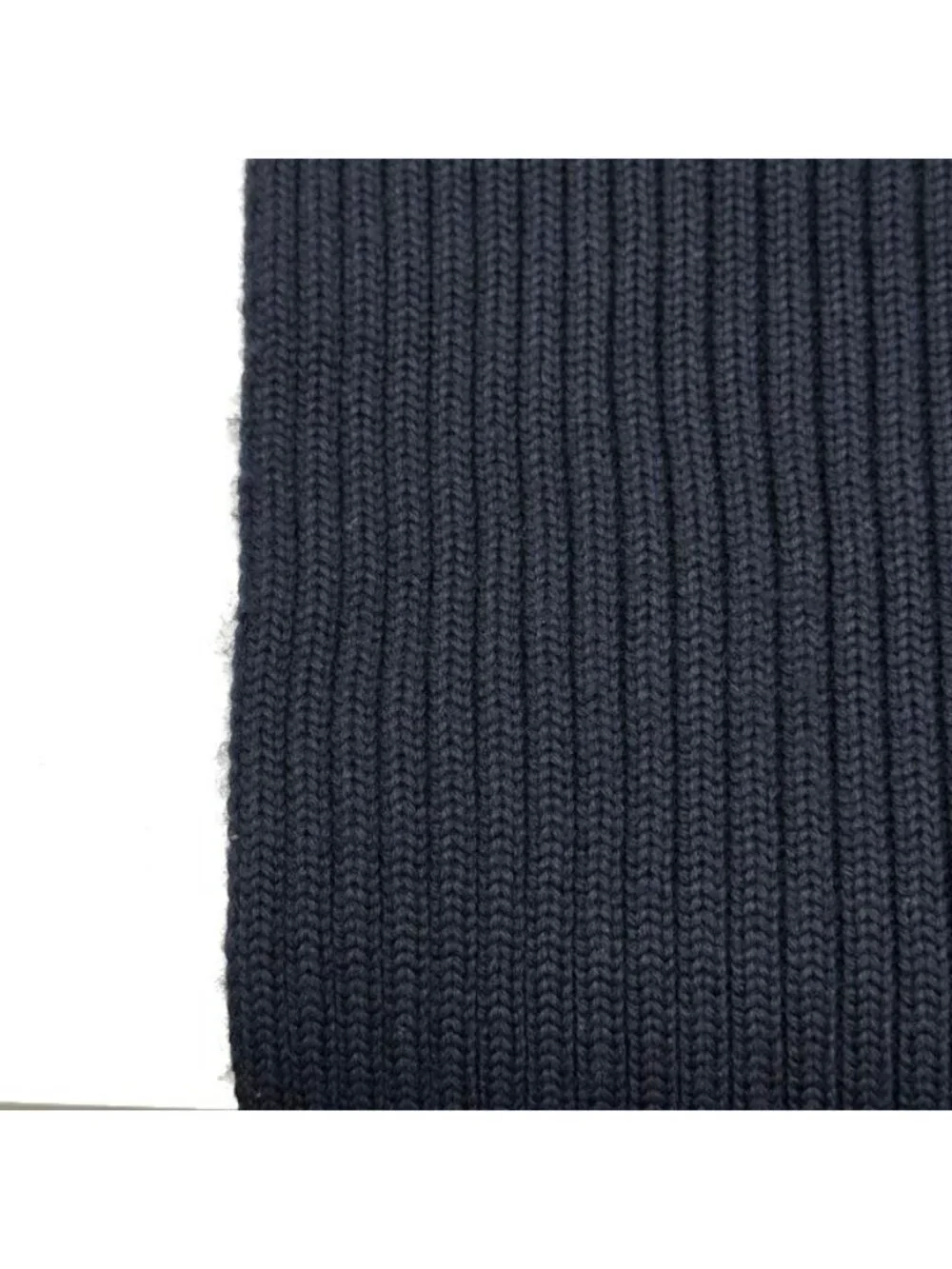 Prada Sports Rubber Logo Rib Scarf Shawl Navy